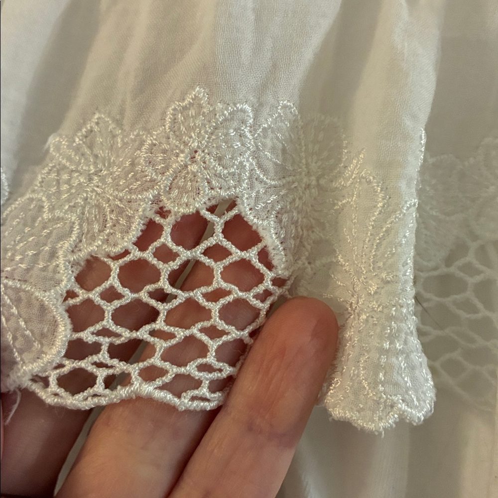 Aeropostale White Ruffled Lace Skirt - Picture 2 of 6